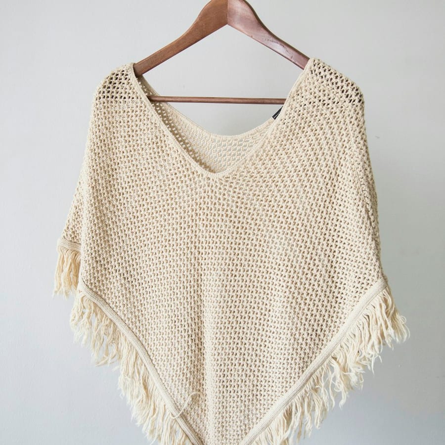 Cape poncho beige